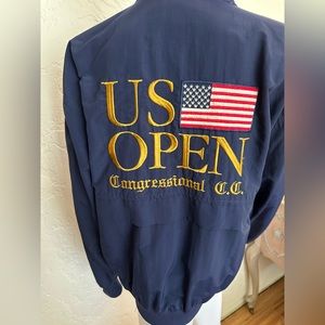 1997 US Open Congressional Country Club Windbreaker - Size Medium - Blue and Red